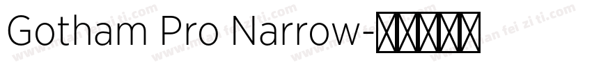 Gotham Pro Narrow字体转换